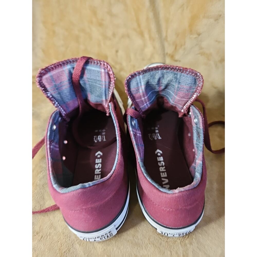 Converse Burgundy and White Sneakers - Picture 6 of 16